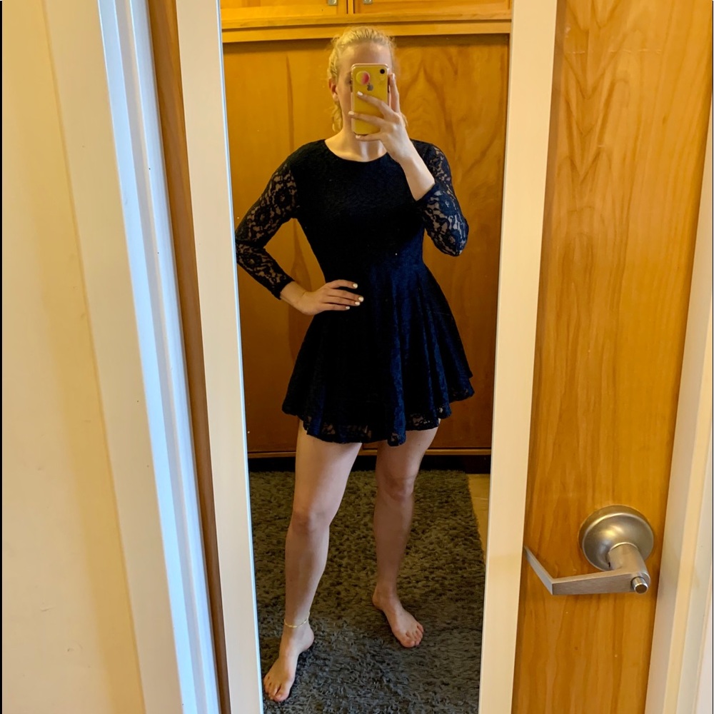 Altar’d State Lace Dress High to Low Skirt